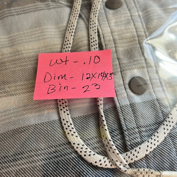 Simms Blue and Gray Hooded Stripped Shacket Size Large - Picture 16 of 16